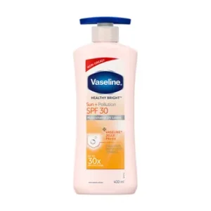 Vaseline Healthy Bright Sun+Pollution Protection SPF 30 Body Lotion, 400 ml