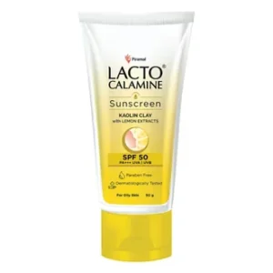 Lacto Calamine SPF 50 PA+++ UVA/UVB Sunscreen Lotion, 50 gm