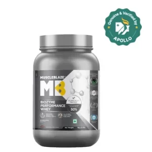 MuscleBlaze Biozyme Performance Whey Protein Rich Chocolate Flavour Powder, 1 kg